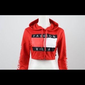 Fashion Trillfiger Crop hoodie